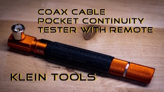 Klein Tools Wire Tracer Coax Cable Pocket Continuity Tester with Remote [upl. by Narmi623]