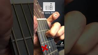 Accordo di RE sesta RE6 D6 guitarchord guitartutorial guitarlesson guitar chords tutorial [upl. by Heady]