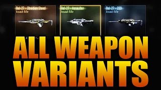 ALL Weapon Variants in Call of Duty Advanced Warfare COD Supply Drop Guns List [upl. by Yennek]