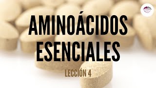 4 AMINOÁCIDOS ESENCIALES NUTRICIÓN ORTOMOLECULAR [upl. by Ahsimaj229]