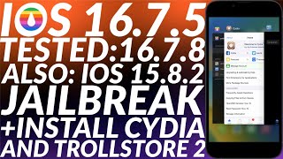 Jailbreak iOS 16751678 amp Install Cydia  Trollstore 2  iOS 16751678 Jailbreak with Cydia [upl. by Changaris]