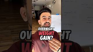 This is why you gain weight overnight weighttlossjourney weightloss fatloss fitness [upl. by Mehcanem591]