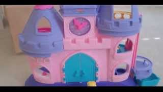 Fisher Price Little People Princess Songs Palace with Cinderella and Friends [upl. by Ruddie]