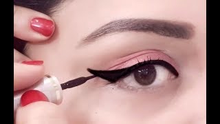 Wing Eyeliner लगाने का No1Trick  Use This TRICK To Apply Perfect Wing Eyeliners  Beginners [upl. by Ferdinande]