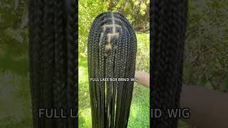 36 inches Full Lace Box Braid Wig for Black Women Afro Synthetic Lace Front Wig Braiding Hair [upl. by Ierdna]