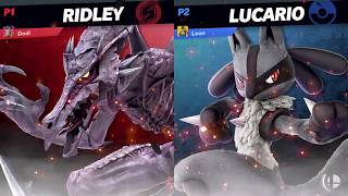 Ridley VS Lucario  Super Smash Bros Ultimate [upl. by Aloiv]