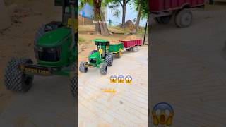 John Deere 5050d with 2 trolley on bridge 💥💥💥😱😱😱johndeeretractor tochanking [upl. by Xerxes]