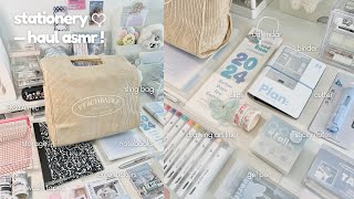 aesthetic amp cute stationery haul 2024 journalsay ☁️✍🏻  ASMR [upl. by Tigdirb759]