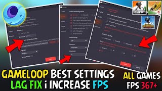 Gameloop Pubg Mobile Complete Lag Fix For Low End PCs [upl. by Ytteb]