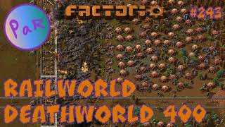 BULLET SHORTAGE  Ep 243  DeathWorld 400  Factorio [upl. by Basso555]