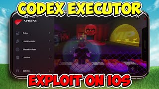 NEW ROBLOX HOW TO EXPLOIT ON IOS  CODEX EXECUTOR [upl. by Aicilana303]