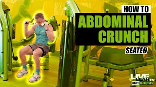 How To Use The SEATED ABDOMINAL CRUNCH MACHINE Matrix  Exercise Demonstration Video and Guide [upl. by Ninetta]