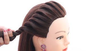 most easy ponytail hairstyle for girls  hairstyle for college girls  back to school hairstyle [upl. by Martelle]