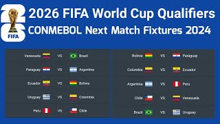 fifa world cup 2026 qualifiers conmebol  2026 fifa world cup qualifiers  argentina next match 2024 [upl. by Brotherson]