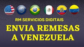 ¿Cómo enviar dinero a Venezuela Remesas Brasil EEUU México Perú Bolivia Chile y Europa [upl. by Zealand]