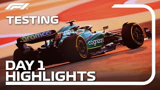 Day 1 Highlights  F1 PreSeason Testing [upl. by Johnath327]