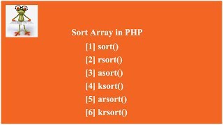 SOLVED Sort array in PHP [upl. by Memberg]