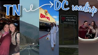 ROADTRIP WITH US driving 10 hours from tennessee to washington DC 🚗 vlogmas day 16 [upl. by Anelegna521]