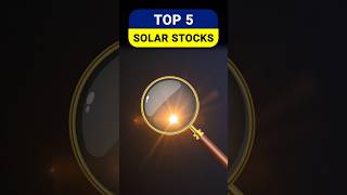 Top 5 solar stock for Upcoming [upl. by Nolaf]