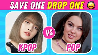 KPOP VS POP ❣️ Save One Drop One 🎵 VERY HARD 🥵😜 [upl. by Marx]