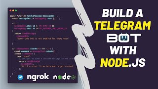 Creating a telegram bot using Node JS [upl. by Ainafets]