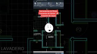 Escuela AutoCAD🧑🏻‍💻 arq autocadtip estudiantedearquitectura principiante generaingresos ing [upl. by Adyan]