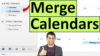 How to Merge Calendars in Outlook [upl. by Htrow234]