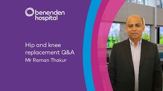 Benenden Hospital webinar Hip and knee replacement QampA [upl. by Raama235]