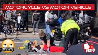 Motorcycle Accident In East London  Dashcam Footage  Aftermath Footage  UK 🇬🇧 [upl. by Oecile773]