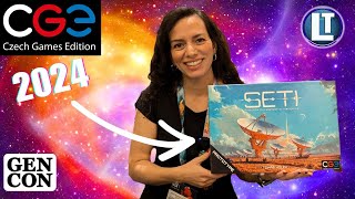 Introducing SETI Board Game  Czech Games Edition CGE at Gencon 2024 [upl. by Eirrehc89]