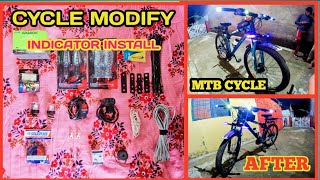 cycle modify cycle Mein indicator Kaise lagaen how to mtb cycle cycle modify kaise karen [upl. by Marrilee]