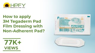 How to apply 3M Tegaderm Pad Film Dressing with NonAdherent Pad [upl. by Wilkey336]