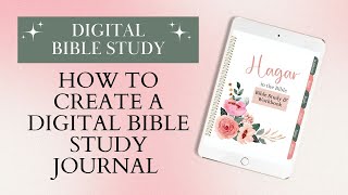 How to Create a Digital Bible Study Journal in Canva [upl. by Latsirc]