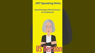 OET Speaking Questioning Treatment US Versionoetpreparation oetspeaking englishlanguagetest [upl. by Leuqim]