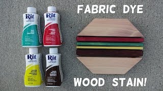 How to Stain Wood with Fabric Dye [upl. by Atsirk]