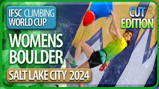 Boulder Finals  Salt Lake City  Womens  2024  Cut Edition [upl. by Saravat]