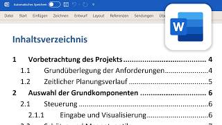 Word Inhaltsverzeichnis erstellen in 1 Minute  Tutorial automatisch Nummerierung Seitenzahlen [upl. by Ades]