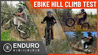 Ultimate Enduro EBike Hill Climb Test 1500W 3000W 5000W vs 12000WEnduro EBikes  Who Wins [upl. by Barna]