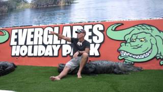 Paul Bedard in the New Gator Pit at Everglades Holiday Park [upl. by Tamra]