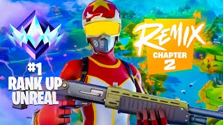 Chapter 2 UNREAL RANK SPEEDRUN 🏆 Fortnite OG Remix 1 Controller Player with HANDCAM 🎮 👑 [upl. by Rehpotsirhcnhoj]