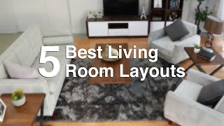 5 Best Living Room Layouts  MF Home TV [upl. by Yrome]