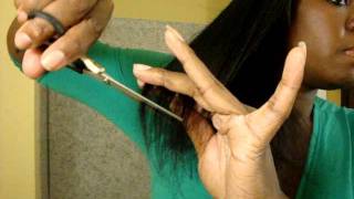 How todust ends trim ends cut ends hair maintenance [upl. by Cavill331]