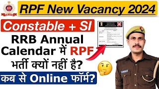 RPF New Vacancy 2024  RPF SI New Vacancy 2024  RPF Constable Vacancy 2024  Notification Apply [upl. by Yebot467]