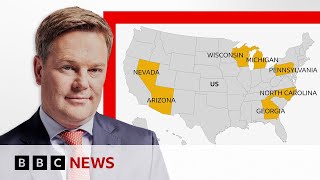 Seven swing states set to decide the 2024 US election  BBC News [upl. by Nisse]