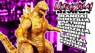 BANDAI GODZILLA ACTION FIGURE GODZILLA MINUS ONE SPECIAL GOLD EDITION  Review 2342 [upl. by Mossberg]