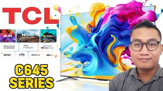 Review Lengkap Qled TV TCL C645 Series Google tv terbaru [upl. by Anglo326]