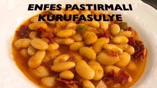 Tüm Püf Noktaları ile Esnaf Lokantası Usulü Pastırmalı Kuru Fasulye Tarifi [upl. by Anahsirk921]