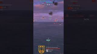 Warships🏴‍☠️  Battleship gets focused by fun police worldofwarships wows cqc [upl. by Rasure311]