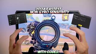 4K Fastest iPad Non Gyro Sensitivity 2024🔥 Zero Recoil Sensitivity Code ✅  PUBG Mobile [upl. by Rolecnahc129]