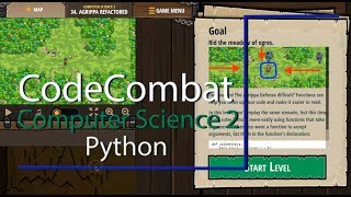 CodeCombat Level 34 Python Computer Science 2 Tutorial with Answers [upl. by Solly726]